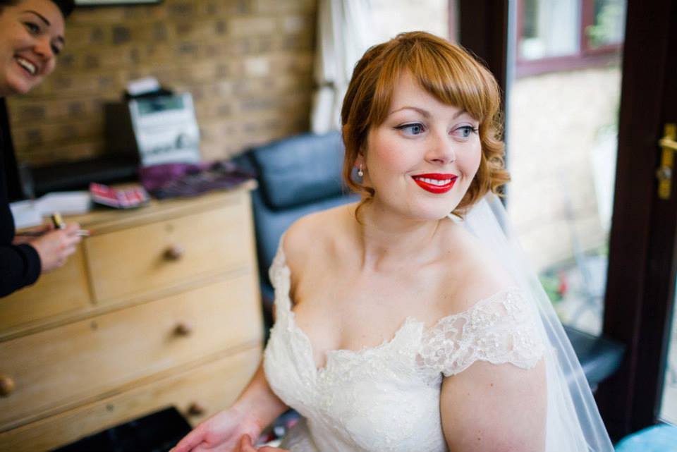 Lipstick and Curls: 1950's Bridal Hair and Make up Styling